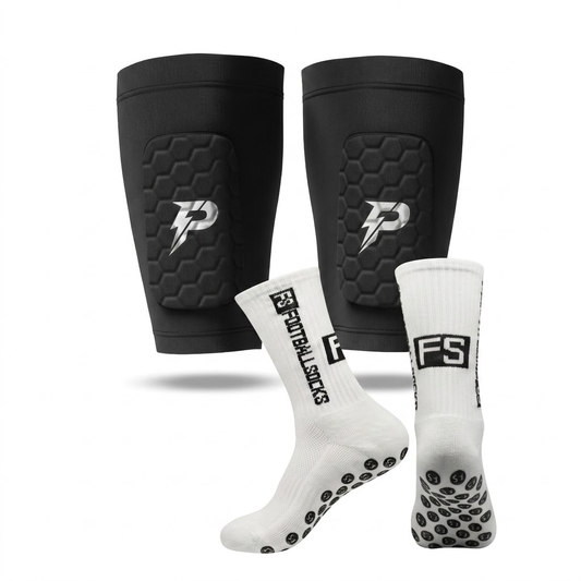 Zestaw Protektors™ | Ochraniacze Piłkarskie + Grip Socks
